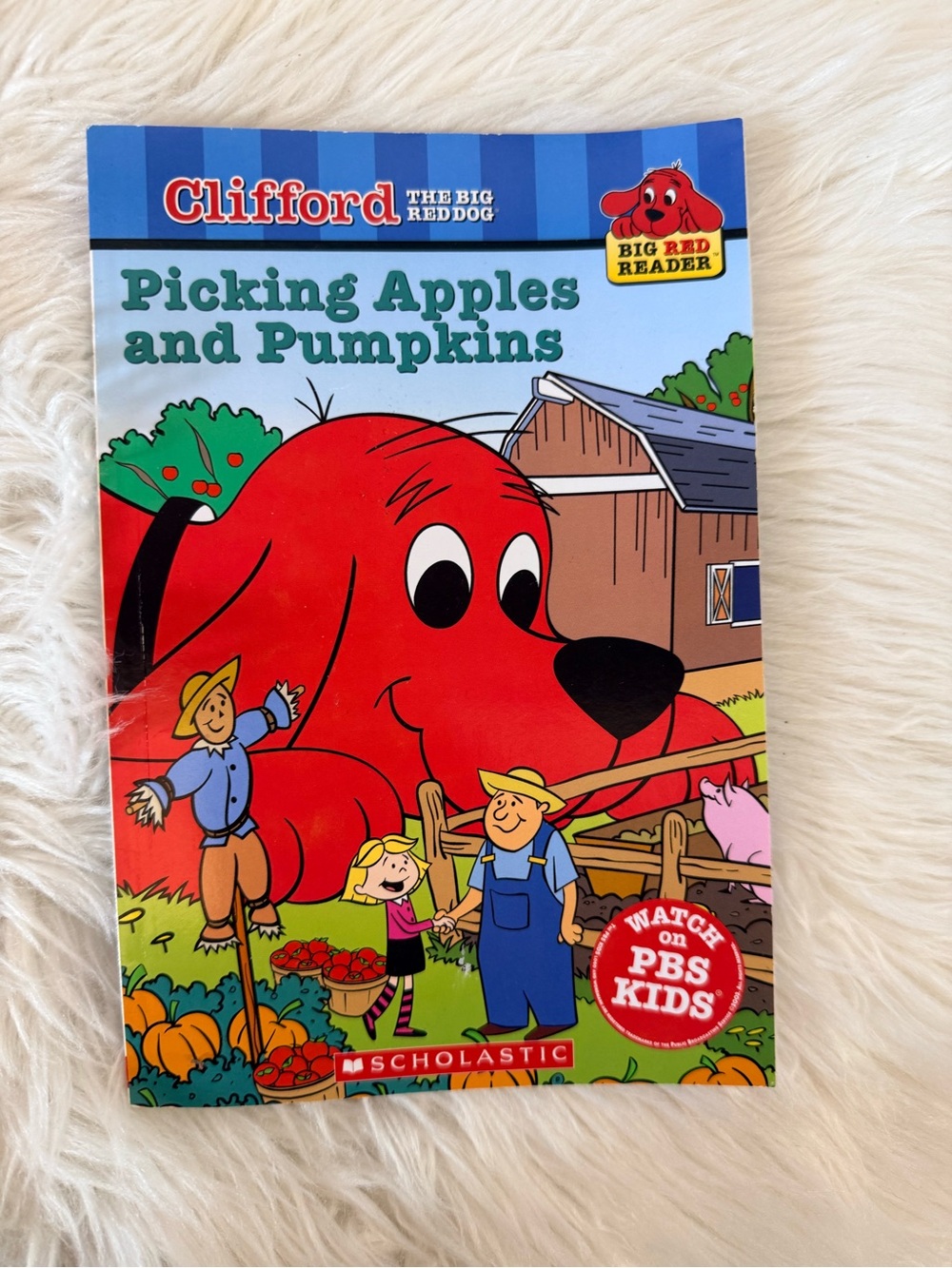 💫10/$25 • Clifford The Big Red Dog Picking Apples & Pumpkins Easy Reader